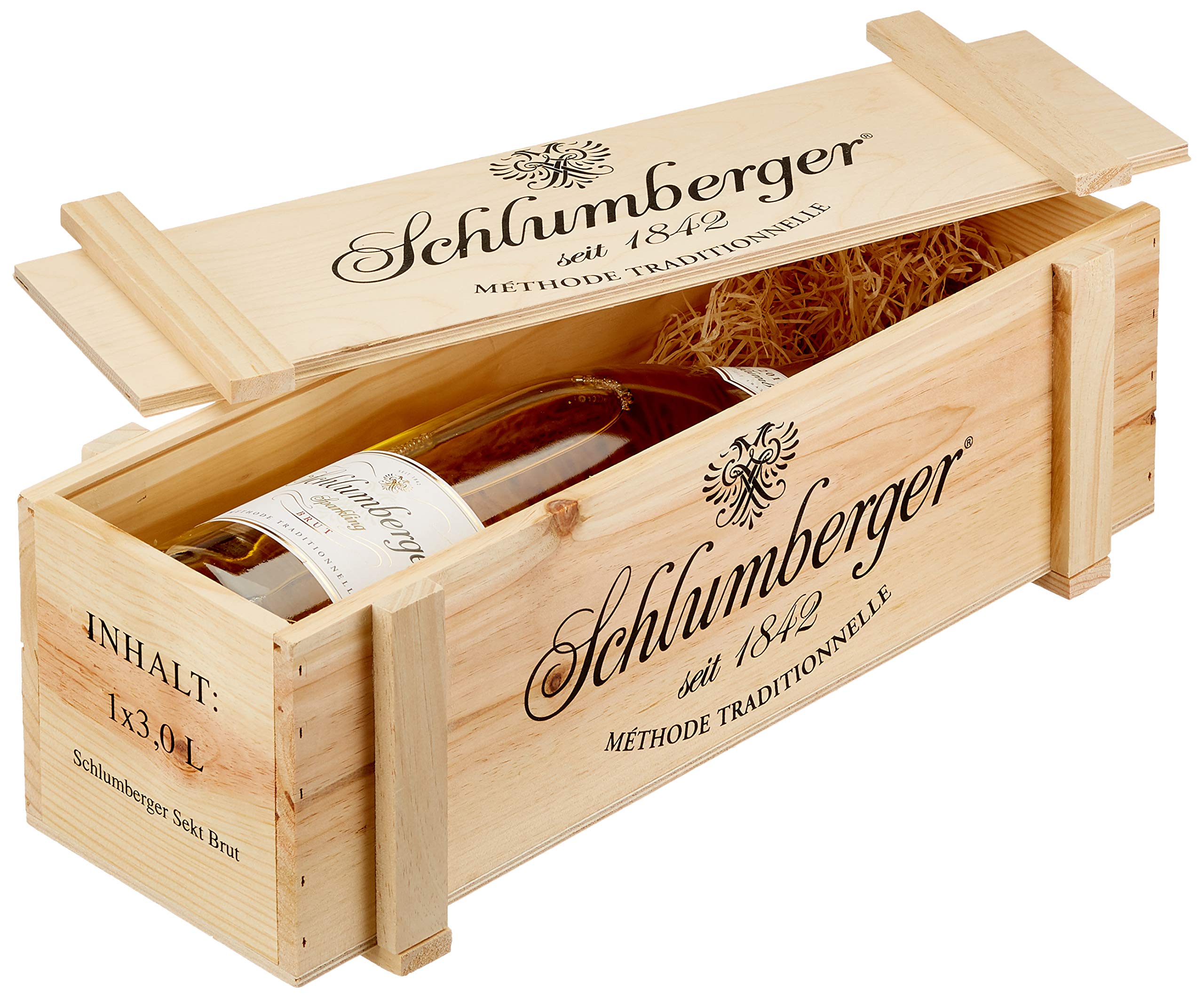 Schlumberger Sparkling Doppelmagnum in Holzkiste (1 x 3 l)