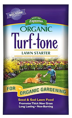 Turf-Tone Lawn Starter Natural & Organic Starter Fertilizer. with Long