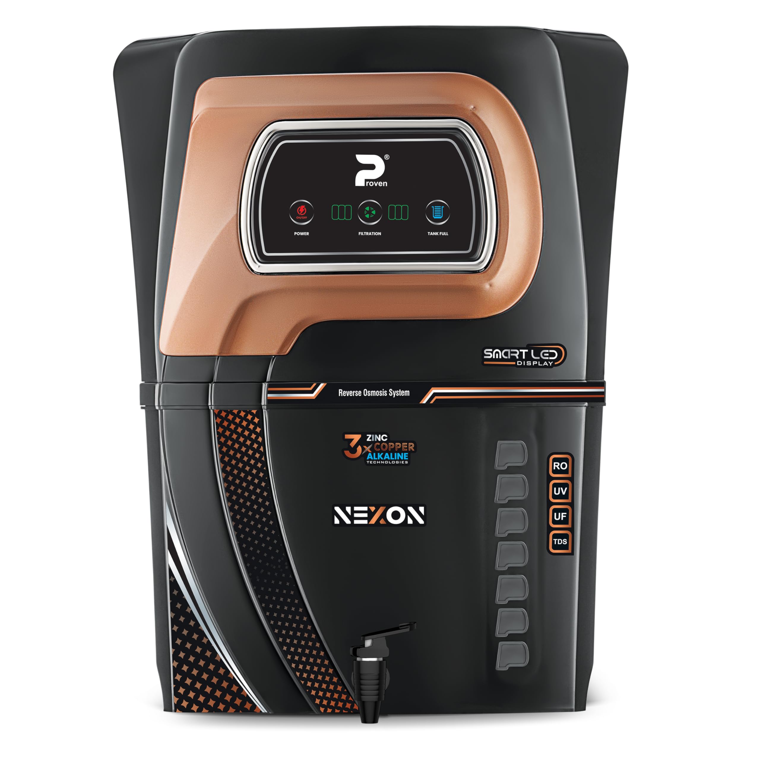 Proven Nexon Aqua Water Purifier for Home RO+UV+UF+TDS | Copper + Mineral Guard + Alkaline | For Borewell & Hard Water | 12L| ISI Approve |12 Stage | Made In INDIA | Saves 60% water| 1 year Warranty-image-46