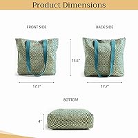 Vista 69 de Maison d' Hermine Bolsa de lona para mujer, bolsa de lona de algodón reutilizable para el hombro, bolsas de comestibles a granel con asa para 01