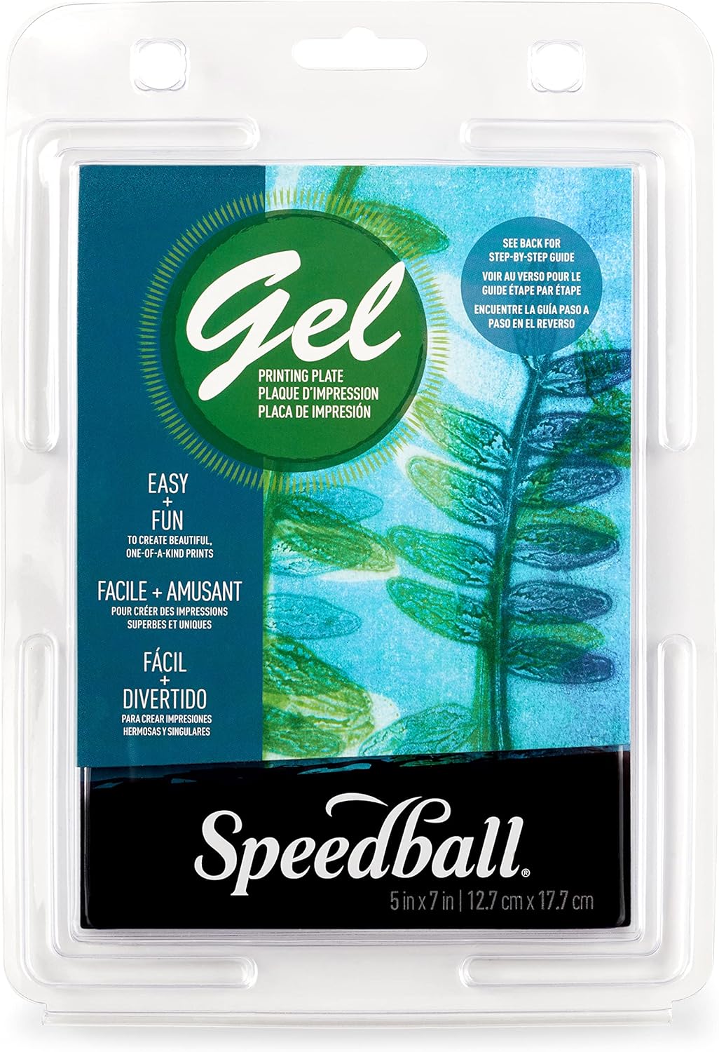 Speedball Gel Printing Plate, 12” x 12” for Monoprinting, Printmaking, Press, Arts & Crafts