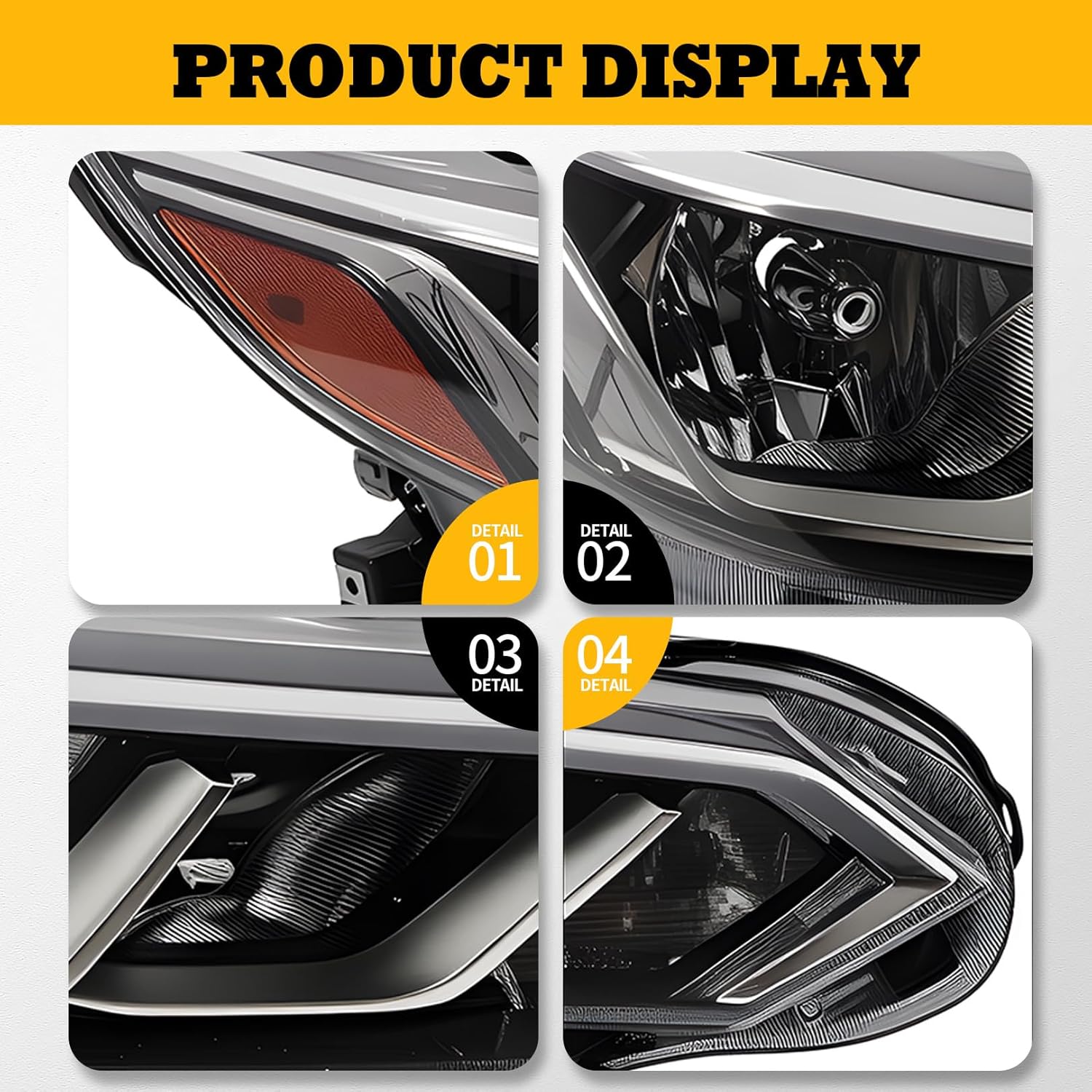 Passenger Side Halogen Headlight Compatible with Sentra S/SV 2020-2022 Headlamp 260106LB0A (Right)