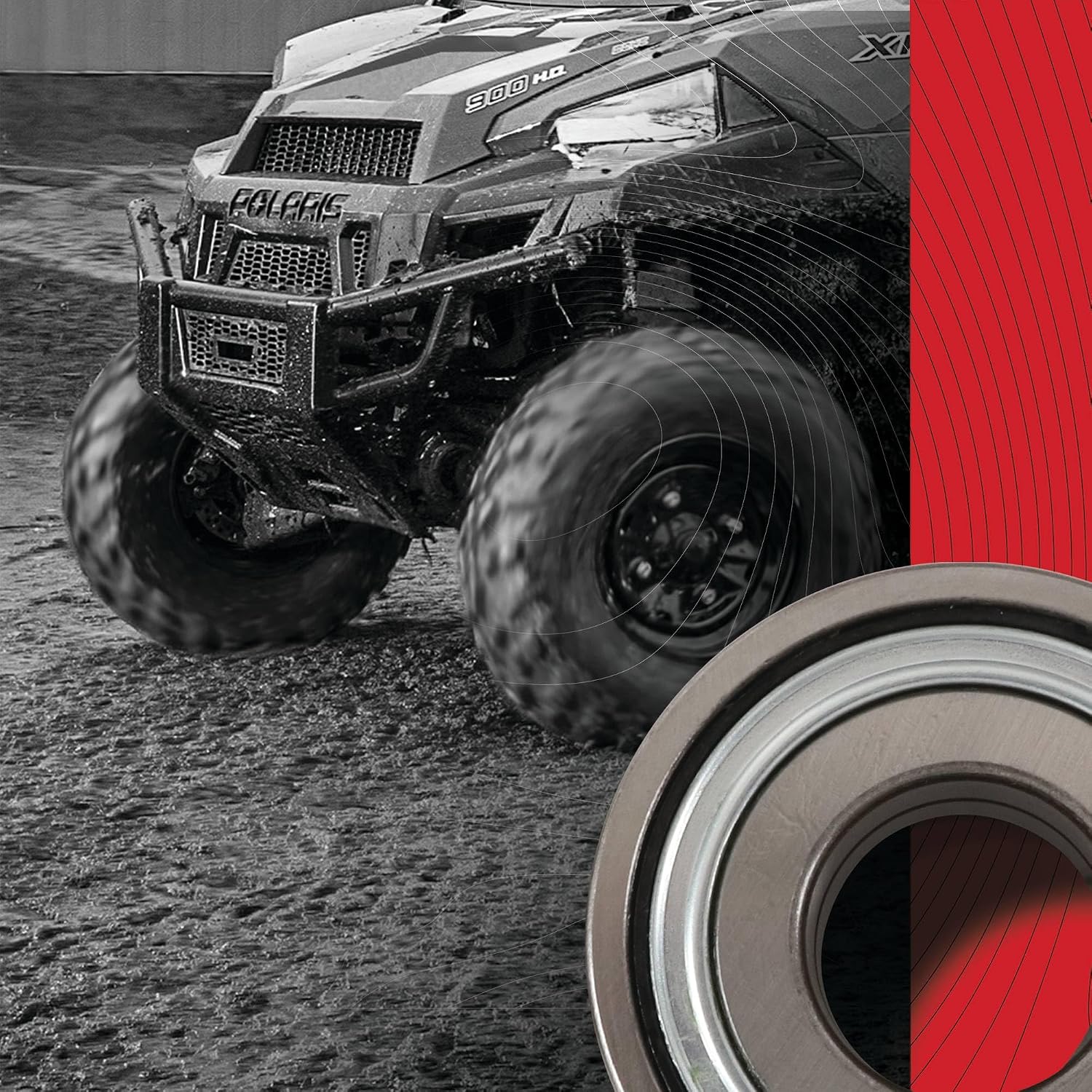 All Balls Racing Rear Wheel Bearing Kit 25-1734 Compatible with/Replacement for Yamaha YXZ1000R 2016, YXZ1000R EPS 2017, YXZ1000R EPS SS 2017