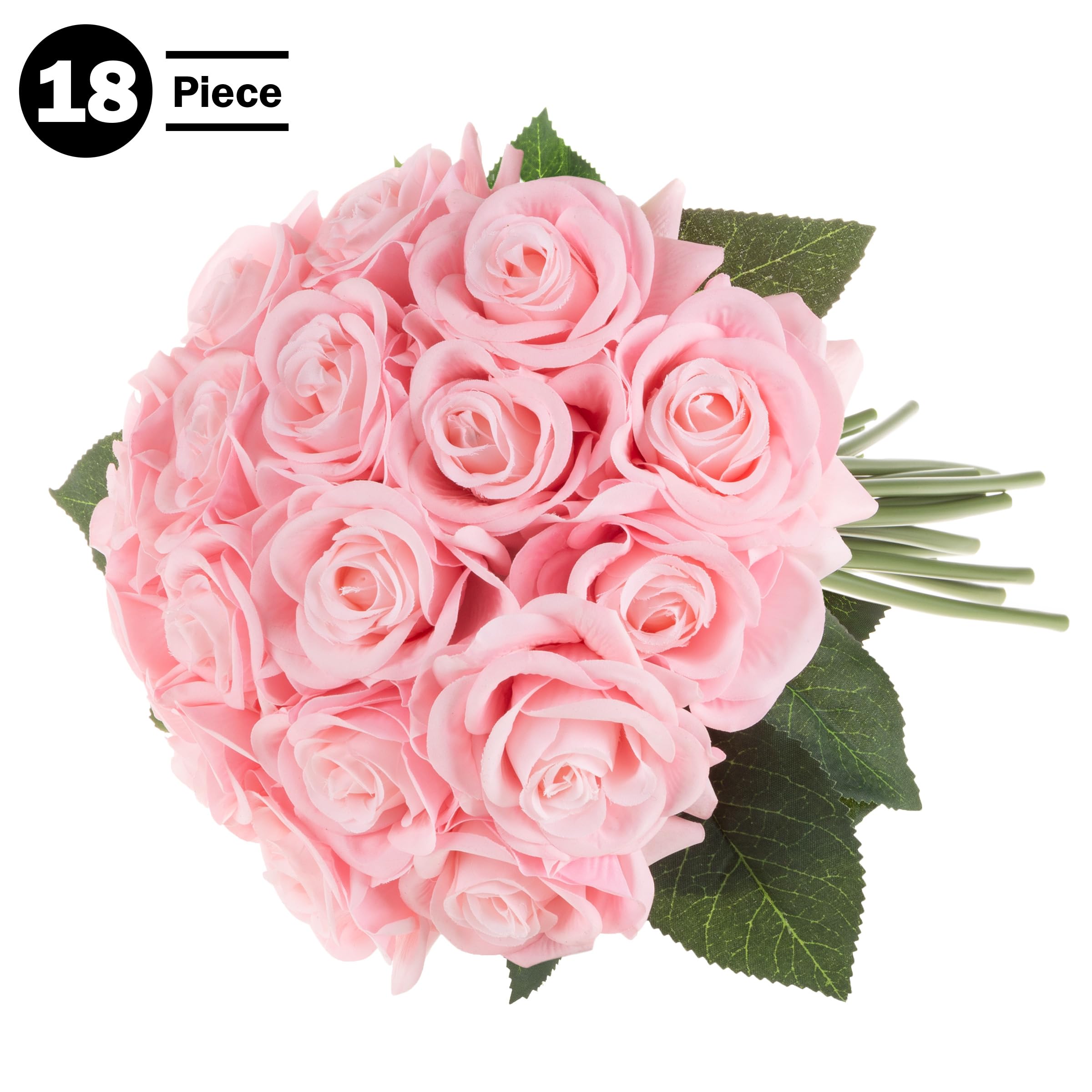 【ROSE】 2点set Amazon.com: Pure Garden Rose Artificial Flowers - 18Pc Real Touch