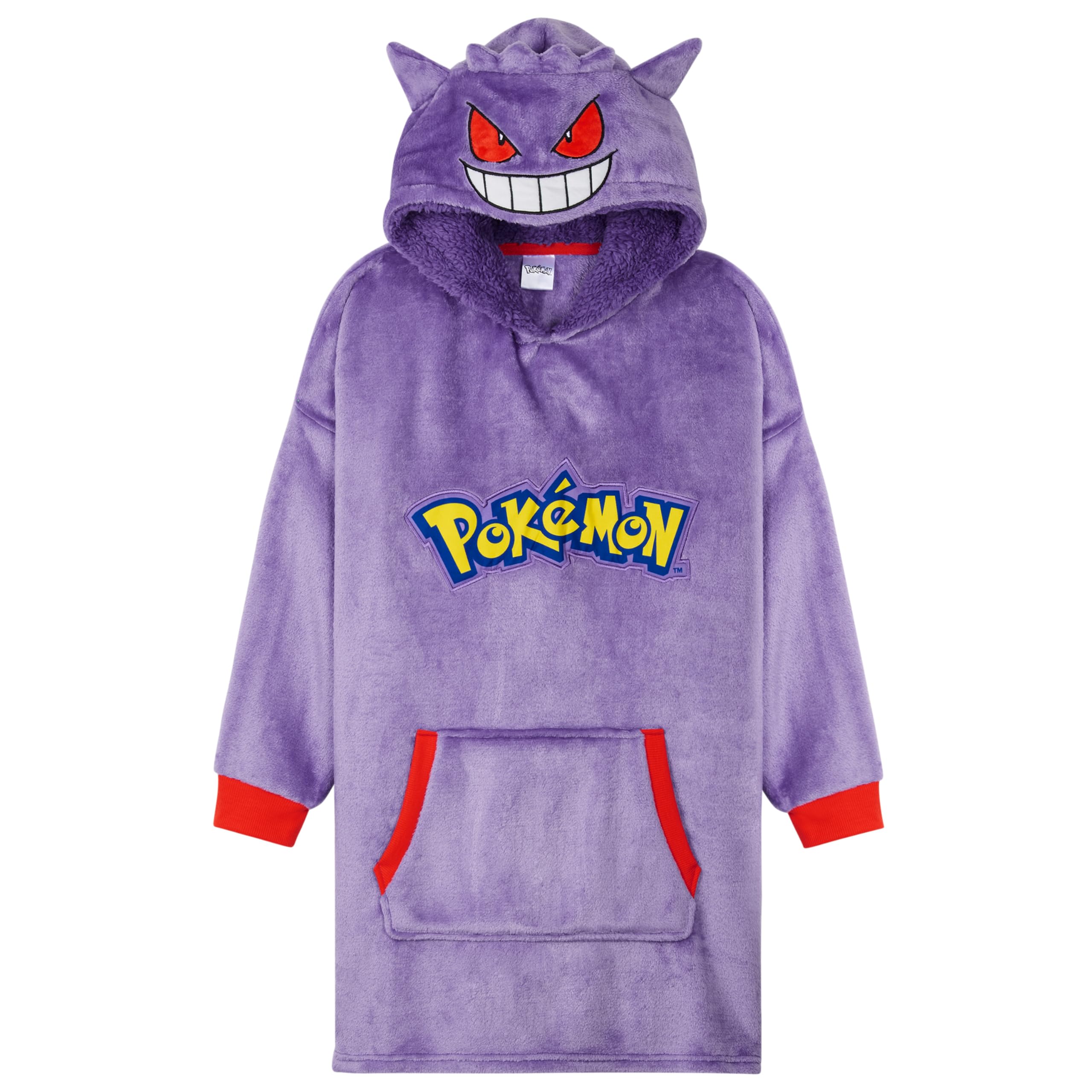 Pokémon Felpa Cappuccio Oversize con Cappuccio Foderato in Sherpa Ragazzo