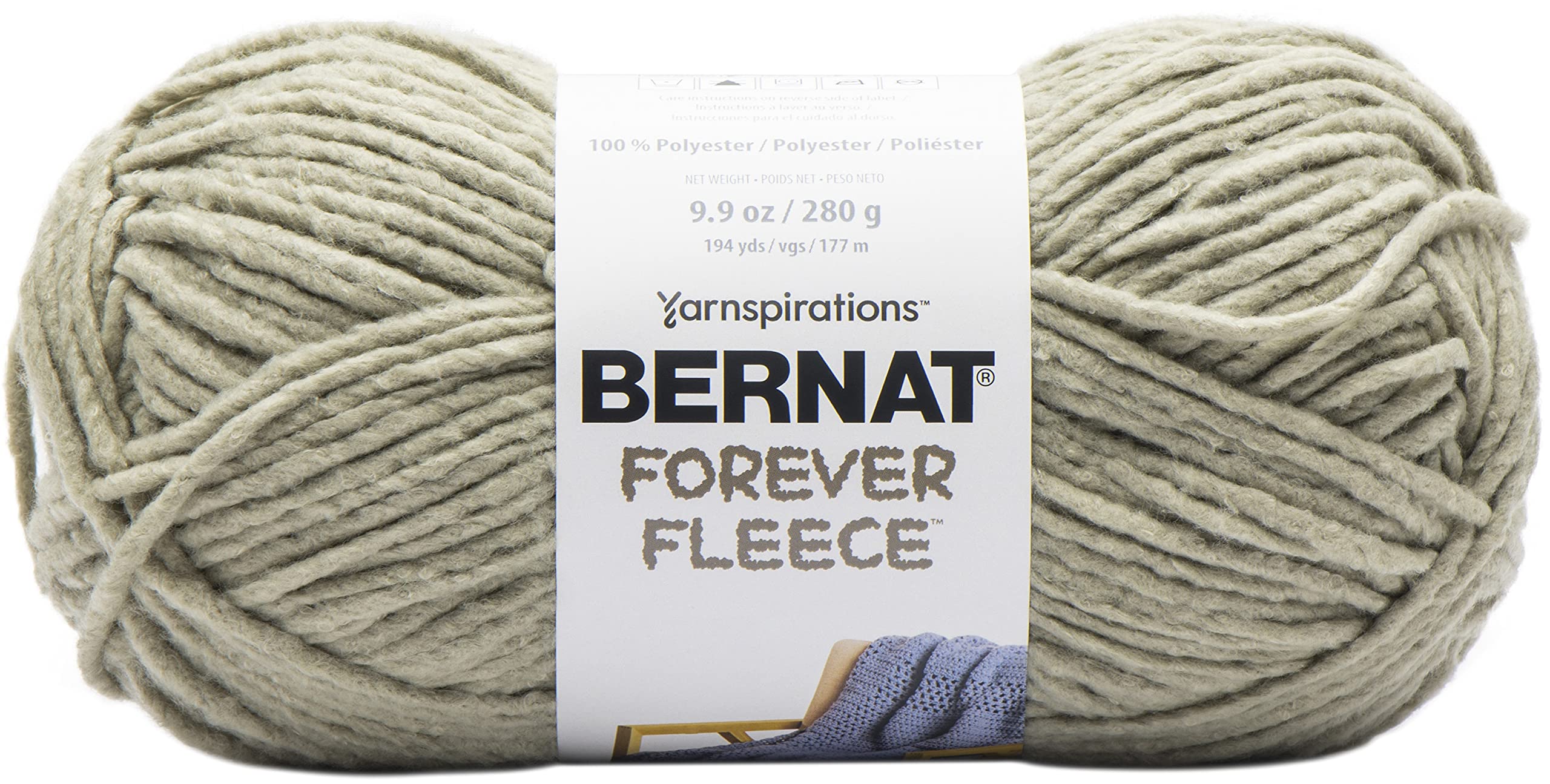 Bernat Forever Fleece Yarn, Matcha