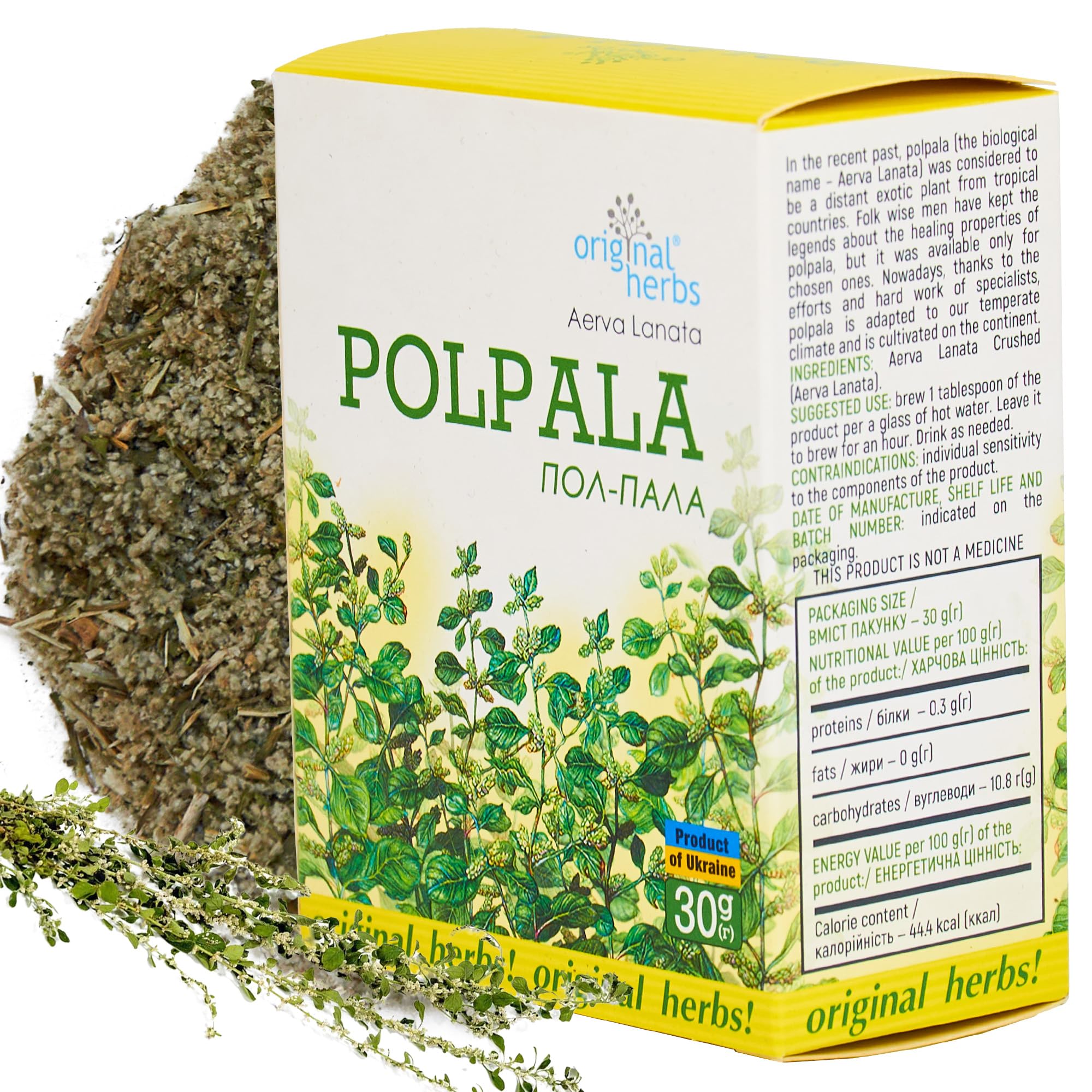 POLPALA,AERVA LANATA | Herbal Tea – Wild Crafted Tea – 30g