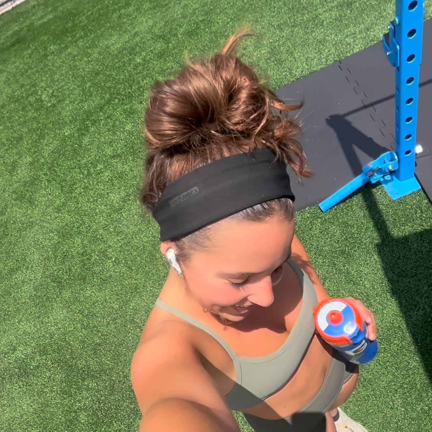 Hydra4 HydraSil Pro Sport Headbands | Lightweight and Breathable Headband Design for Athletes, Running, Gym, and Outdoor Workouts | H2 Flatweave, Midnight Blue Heather - Image 7