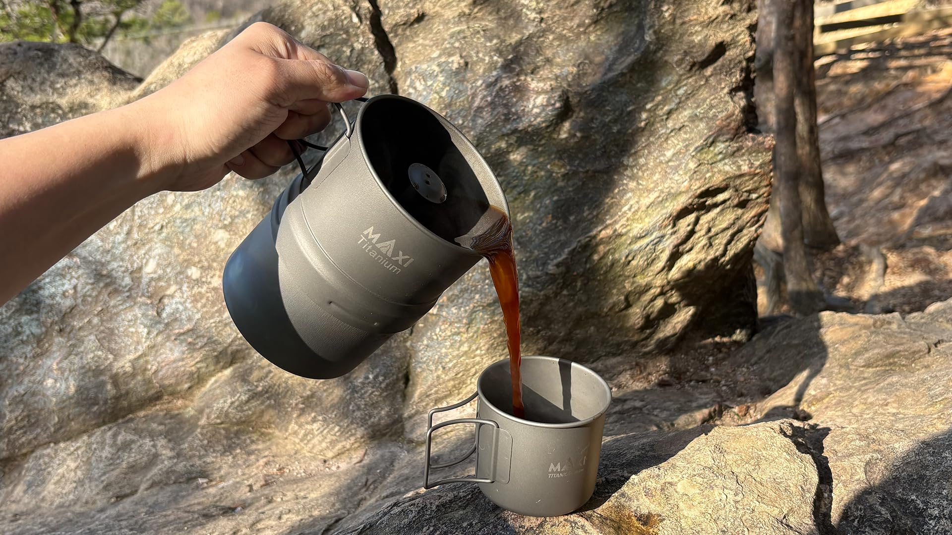 Amazon | マキシチタンモカポット - プレミアム14オンスコンロ