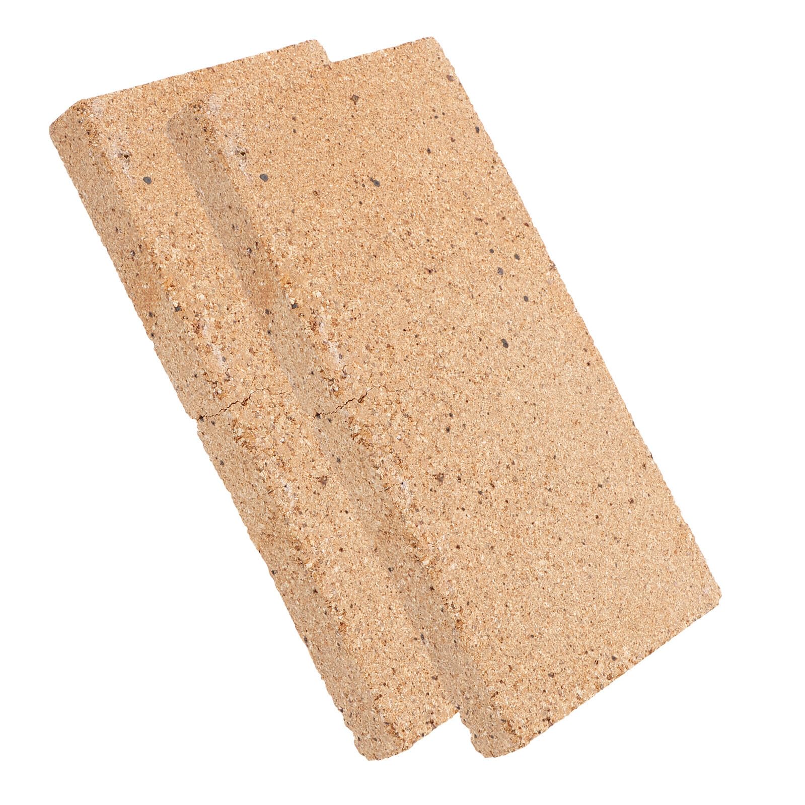 Ladrillos Refractarios de Arcilla 2 Piezas 9x4, 5 X 0, 8 | Reemplazo para Estufas de Leña, Chimeneas y Hornos de Pizza, Uso en Hogar y Exterior