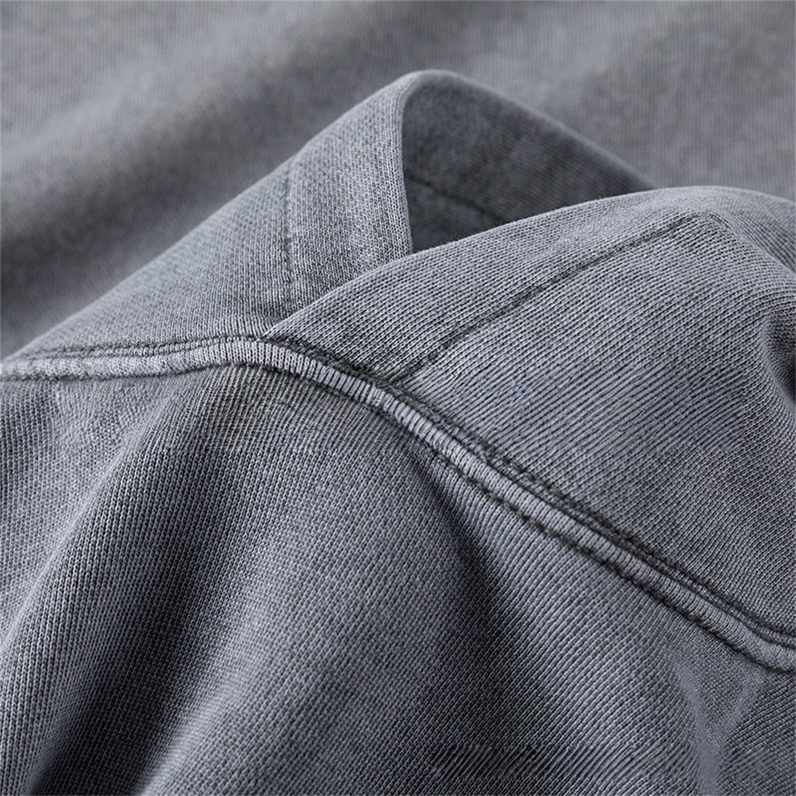 Felpa con cappuccio oversize da uomo, con lavaggio acido, casual, vintage, in pile pesante, stile hip hop, streetwear, unisex