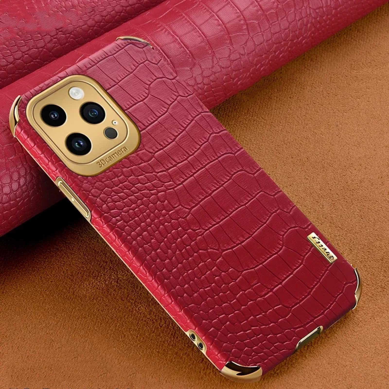 Étui Souple en Cuir avec Anneau pour iPhone 14 (pour iPhone 14/Rouge)
