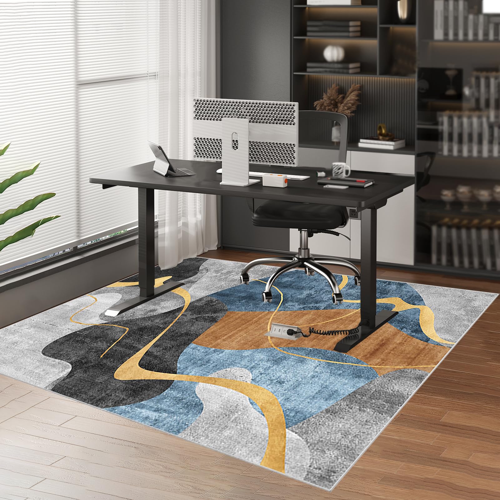 Alfombra Antideslizante Silla Oficina Gaming Alfombra Silla Escritorio Lavable 80 x 120 cm Alfombrilla Protectora Suelo para Silla de Oficina Alfombrilla Protección para Suelos Duros Laminado Parqué