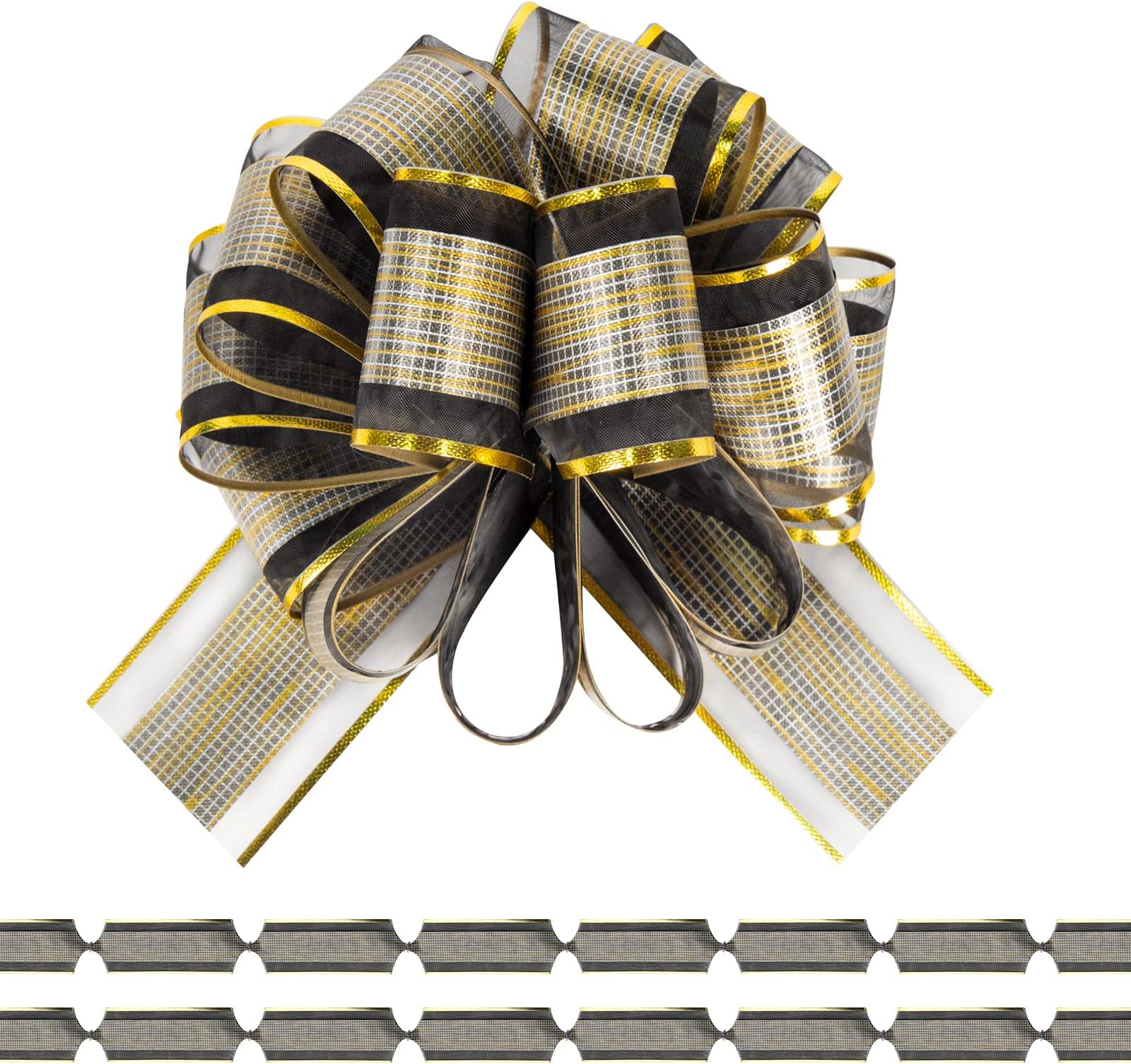 12Pcs Pull Bow Wrapping Pull Bow Ribbon Pull Bows for