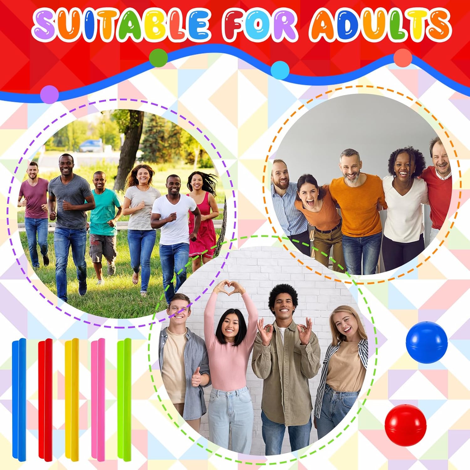 Deekin 2 Sets Team Building Activities Pipeline Kit Group Games Team Building Games for Sports Day Work Adults Outdoor Indoor Sports Activity Party Communication Leadership