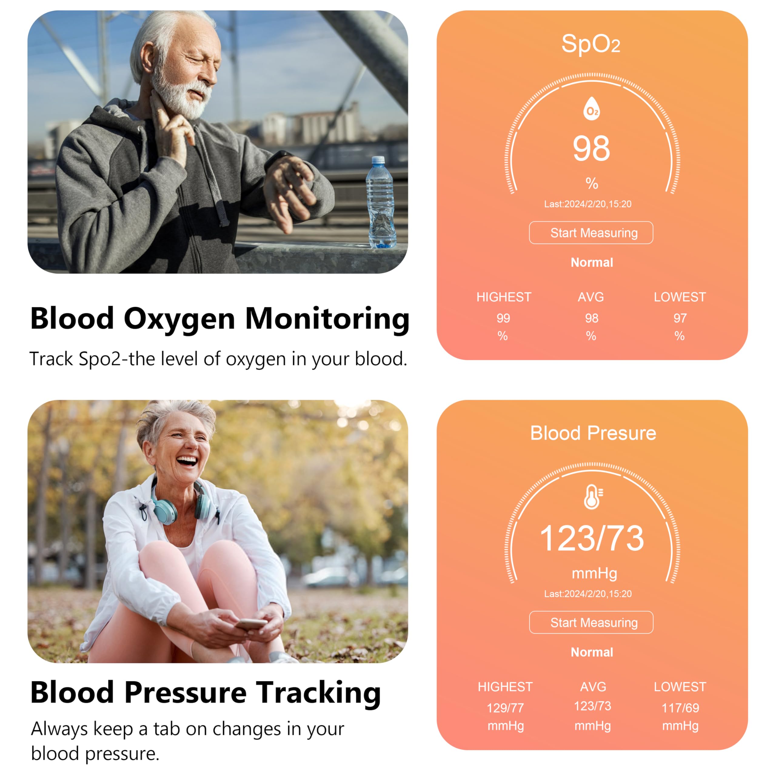 Narcid Smartwatch 2.0" Fitness Orologio Uomo Donna,Effettua/Rispondi alle Chiamate,Monitoraggio SpO2/Sonno/Frequenza Cardiaca 100+ Modalità Sportive Pedometro