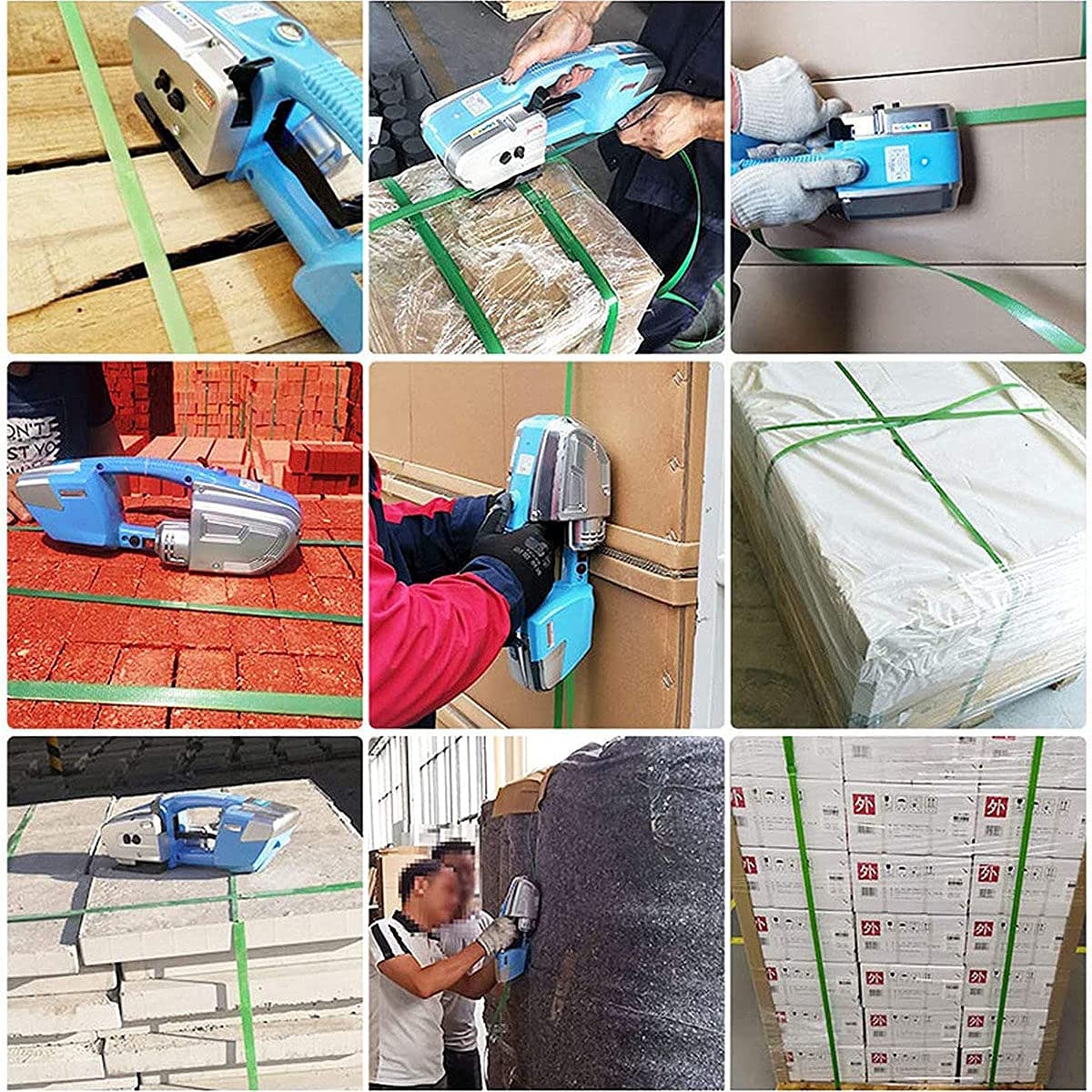 Reggiatrice Automatica Portatile A Batteria - Per Nastri PP/PET 13-16 Mm, Camouflage - Foto 7