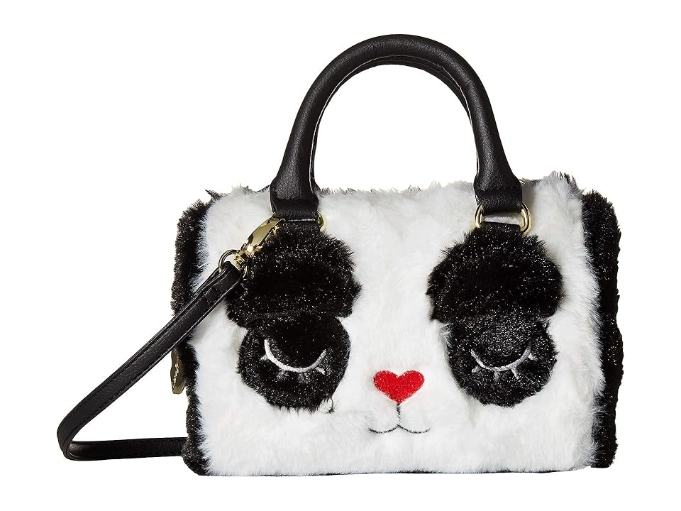 

Luv Betsey Harly Kitch Mini Barrel Crossbody (Black/White) Cross Body Handbags