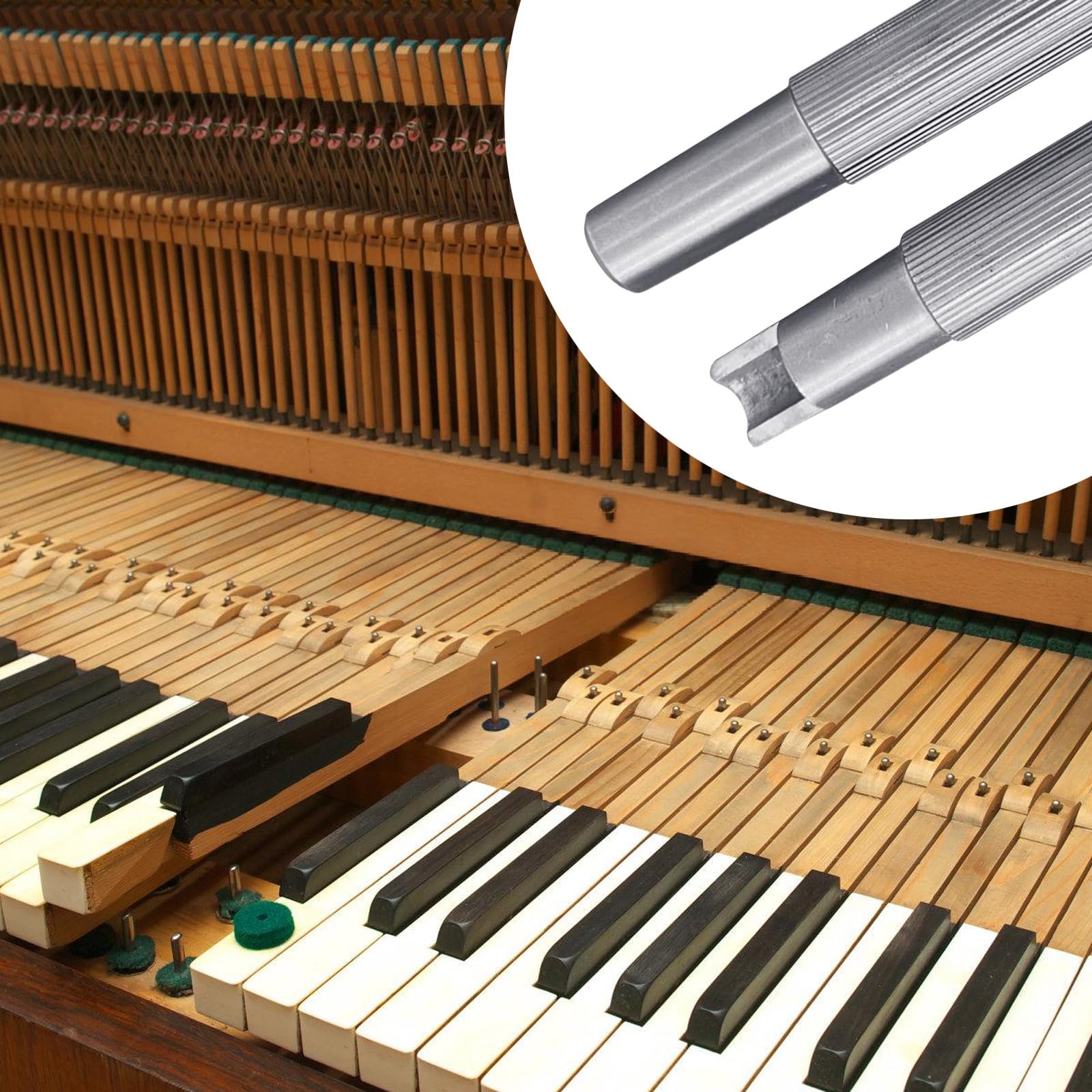 Clé D'Accordage Piano Mioosho - Outil Réglage Tension Cordes - Poignée En T Alliage - Pour Professionnels Et Amateurs