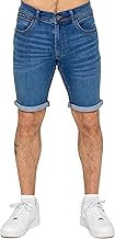 989Zé ENZO Mens Stretch Denim Shorts Above Knee Roll Up Summer Half Pant Jeans Bottoms