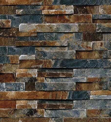 Papel tapiz de ladrillo para despegar y pegar, papel de pared extraíble retro para muebles antiguos, cubierta de papel de contacto, papel tapiz disponible en Yaxa Peru