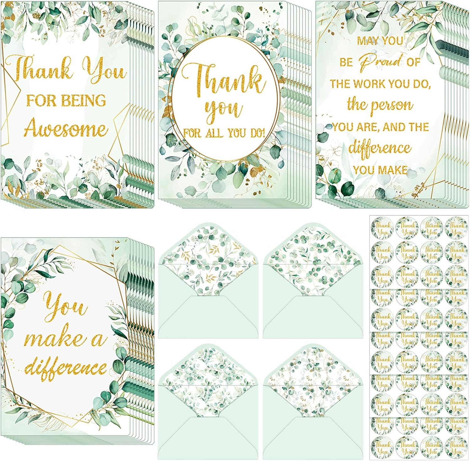60 Set CNA Week Thank You Cards with Envelope Sticker Nurse Appreciation Cards Gift Bulk for Lab Nurses Doctors Physician Assistants Medical Staff CNA Week Appreciate Gift