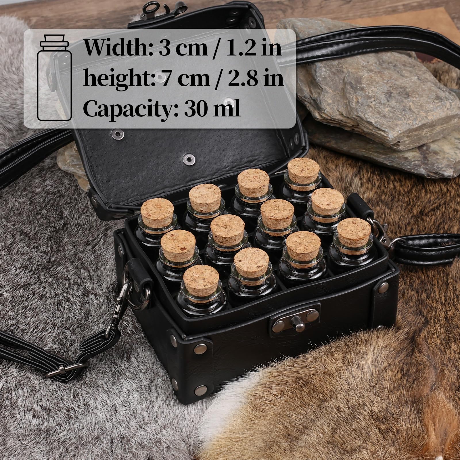 Amazon.com: HiiFeuer Medieval Faux Leather Alchemy Box with 12