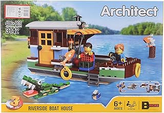 لعبة اركيتكت 3×1 406 قطعة: مجموعة بناء متعددة الاستخدامات لابتكار ثلاثة نماذج معمارية فريدة