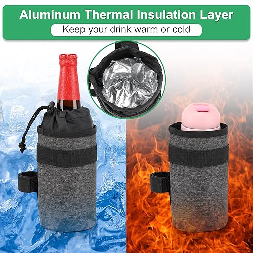 Miniatura 4 de Accmor Soportes aislados para botellas de agua para bicicleta, portavasos para mantener la botella fresca o caliente, jaula para botellas de agua