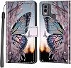 Mobile Phone Case for Nokia C32 / C22 Case Shockproof Protective Case with Stand Function Card Slots Protective Case Compatible Nokia C32 / C22