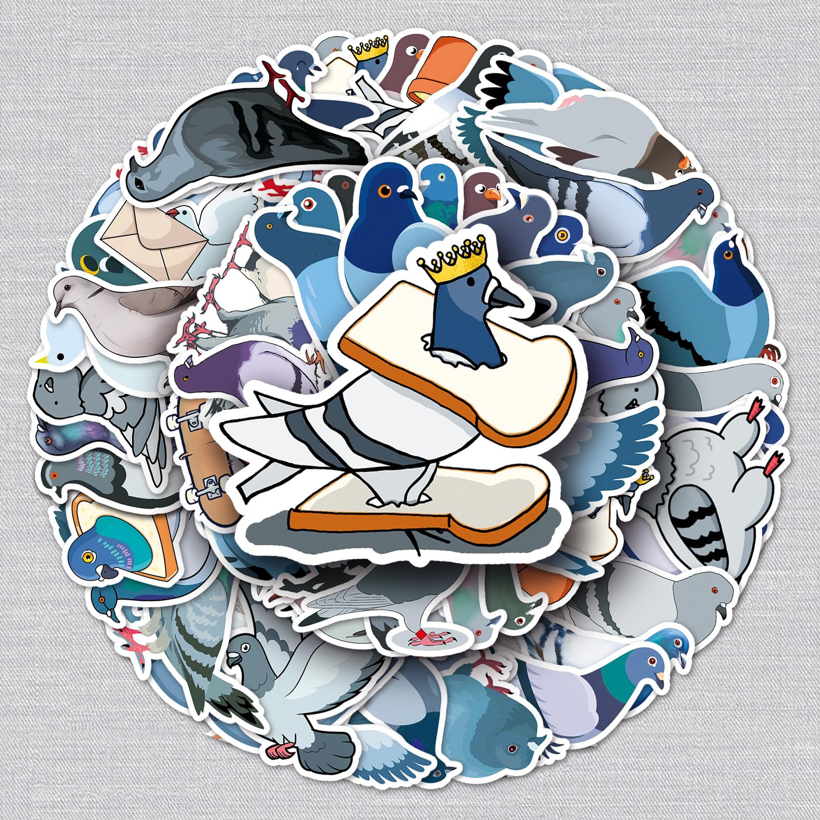 50 pezzi di adesivi per laptop Totoro, adesivi in PVC impermeabili per decorazione DIY, adesivi in stile graffiti per auto, moto, laptop, biciclette, skateboard, sci, snowboard, bagagli, ecc