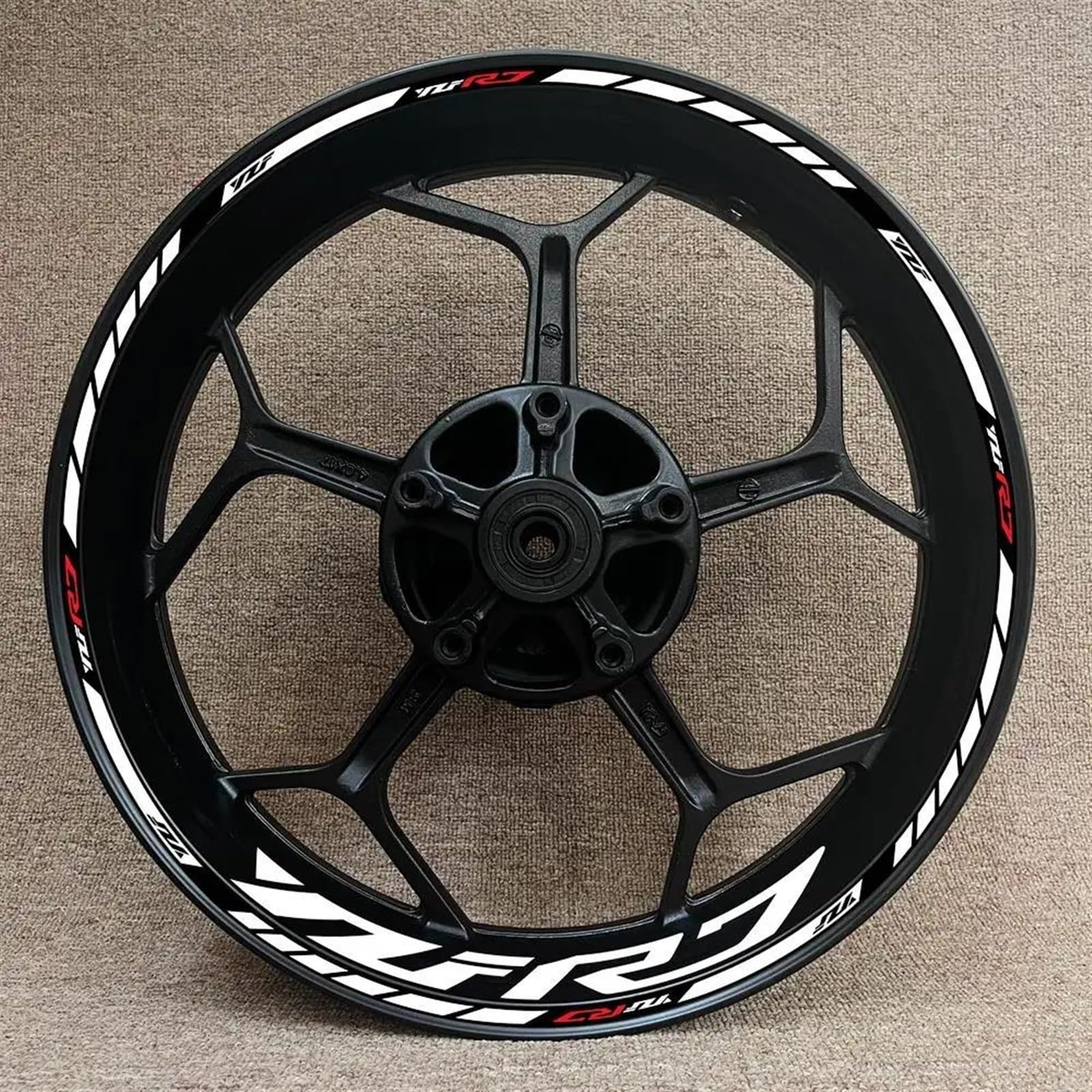 Motorcycle Wheel Sticker Racing Rim Stripe Decal Decoration Accessories for Yamaha YZFR7 YZF-R7(Style 21)