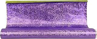 Floral Accessories - Cameo Windsor Embossed Poly Foil 20in Rd, Lavender, 20 Inch, 30 Feet