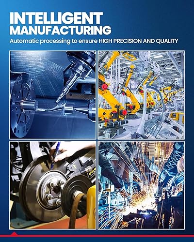 Miniatura 9 de Kit de freno delantero KAX, rotores de freno ranurados y con hendiduras, pastillas de freno cerámicas  Compatible con Honda Accord 1990 1991 1992