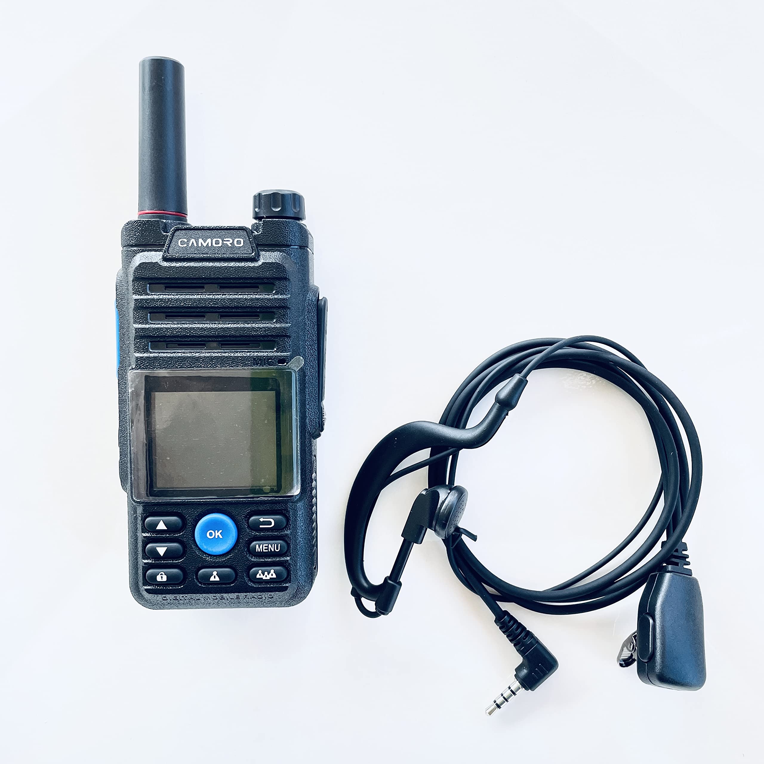 6800mAH 4G GPS Transceiver Zello Walkie Talkie Wireless WiFi Bluetooth Real PTT Poc Radio Waterproof Two Way Radio Long Range Android Walkie Talkie for Adults Kids (add earpiece)