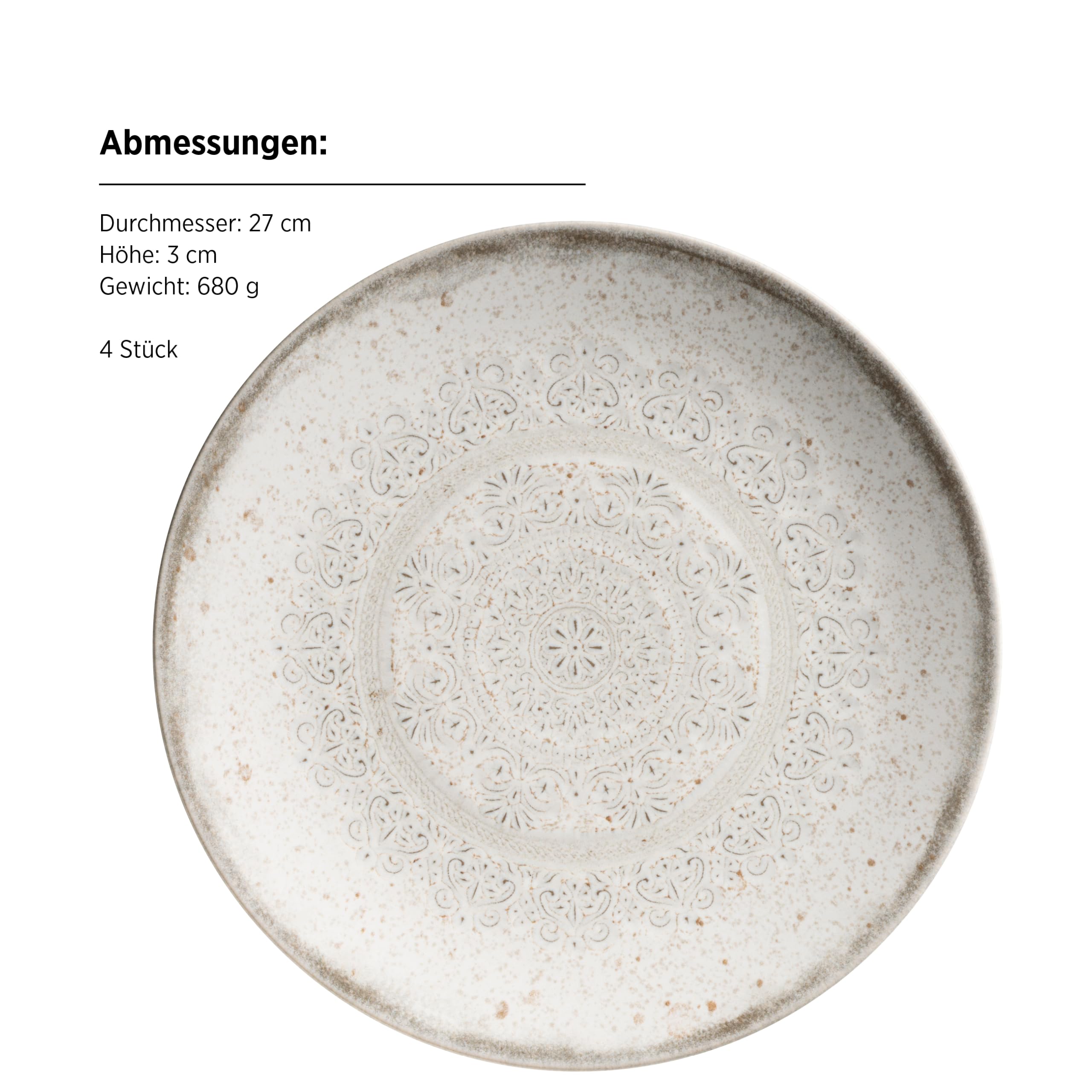 MÄSER Teller-Set, Steinzeug Rubio