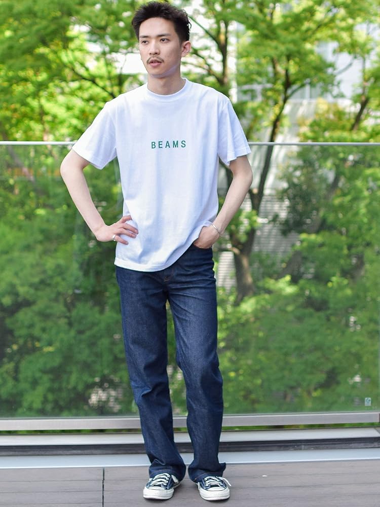 Amazon | [ビームスティー] Tシャツ BEAMS ロゴ Tシャツ 23SS メンズ