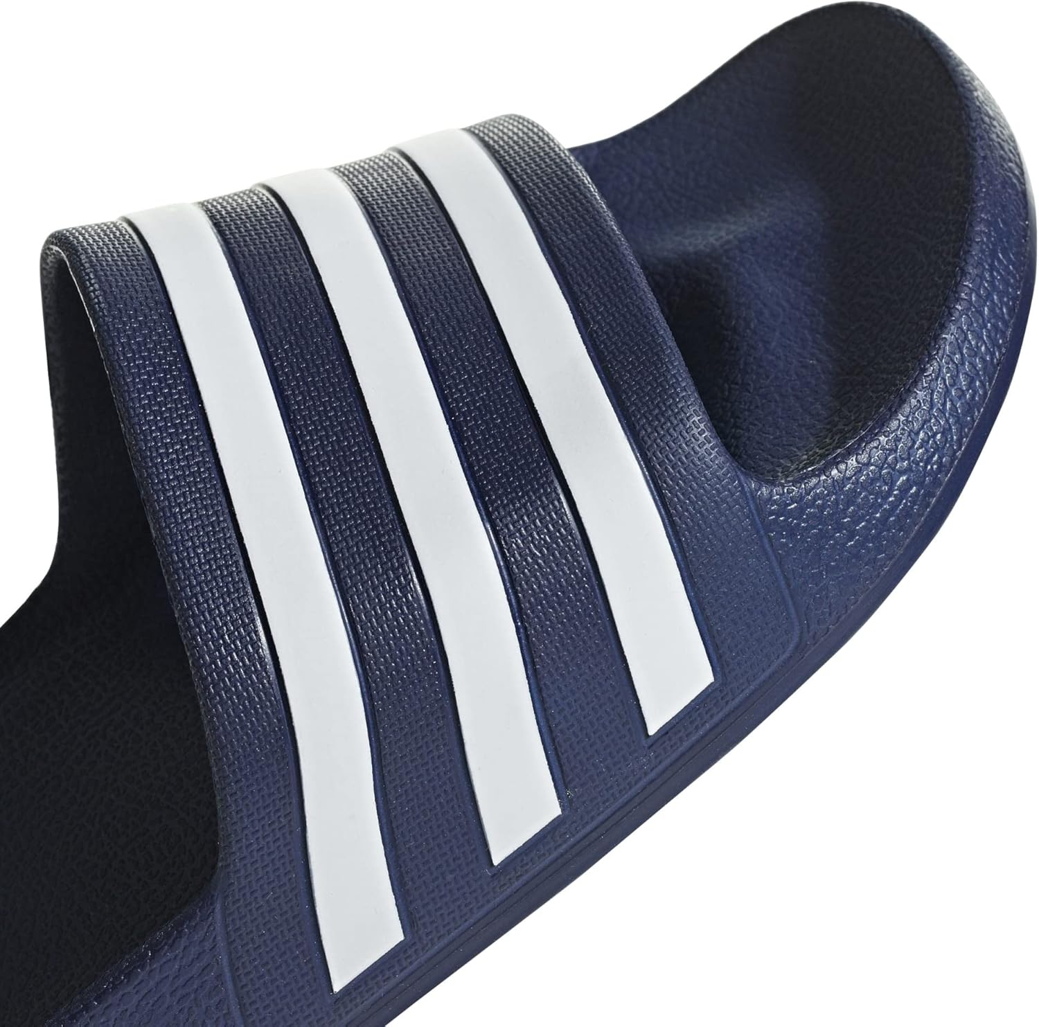 adidas Unisex-Adult Adilette Aqua Slides 4.5 Dark Blue/White/Dark Blue