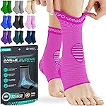 Modvel Foot & Ankle Brace Socks for Sprained Ankle Compression Sleeve - Plantar Fasciitis Relief Brace, Foot Support for pain Women & Men - Tendonitis & Arthritis Feet Sleeve, Stabilizing Ankles Wrap