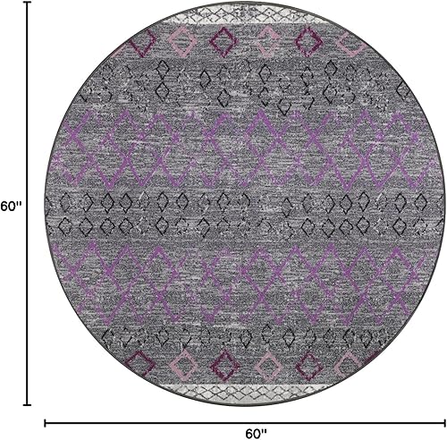 Miniatura 117 de Antep Rugs - Alfombras antideslizantes de 3 x 5 pies (antideslizante) con parte trasera de goma, de estilo antiguo, bohemio, marroquí y con pelo