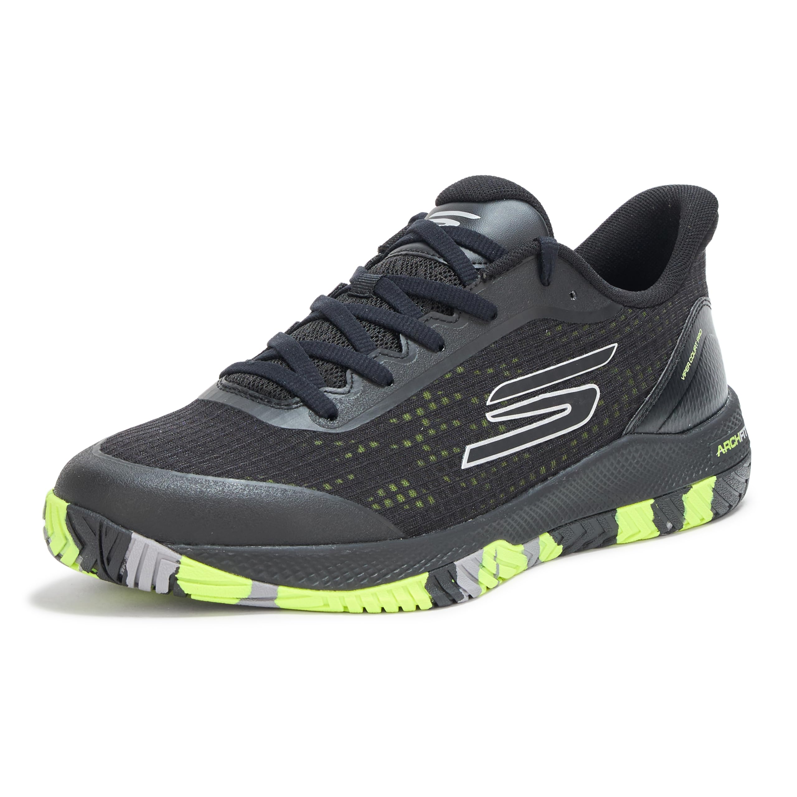Skechers Women's Viper Court Pro Pickleball Trainers, Black, 5.5 UK