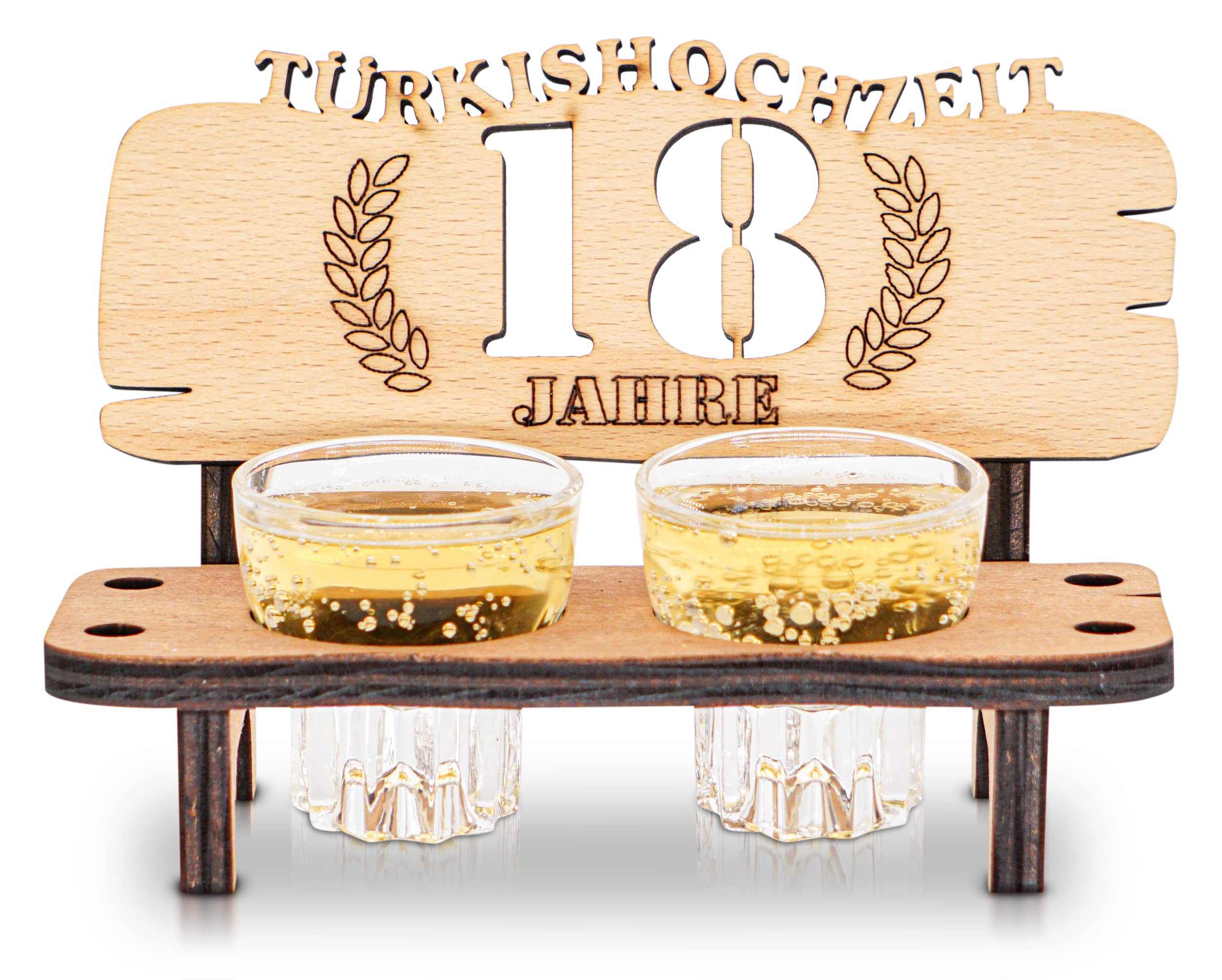 Cadeau 18e anniversaire de mariage avec ce banc à liqueur original pour hommes et femmes