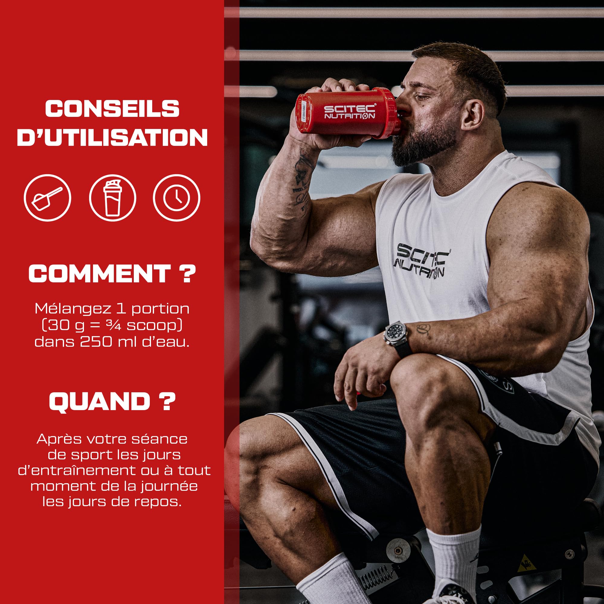 Scitec Nutrition PROTEINE 100% Whey Protein Professional, fraise, 2350 g | Concentré et isolat de lactosérum - avec enzymes digestives - protéines pour les muscles - 2,35 kg, Fraise