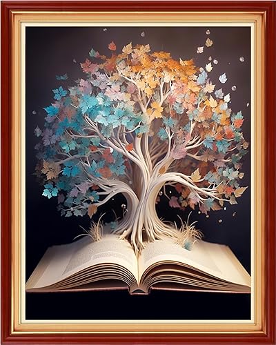 Miniatura 70 de Joyhoor Kits de punto de cruz para principiantes, suministros de punto de cruz estampados, kits de bordado de costura preimpresión para adultos