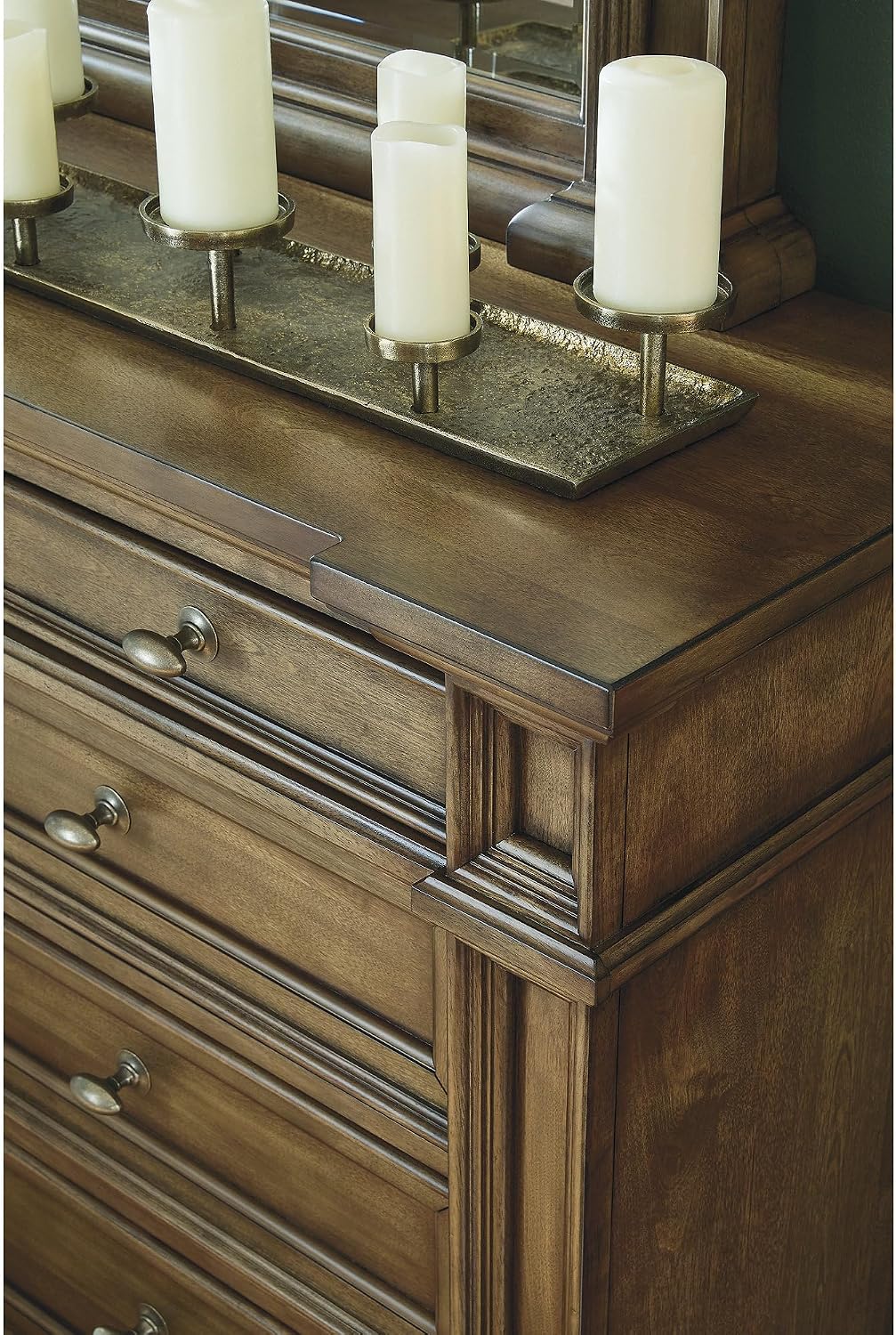 Signature Design by Ashley 9-Drawer Dresser, 71 Inch, Dark Brown | Large traditional dresser for master bedroom, Crafted with hardwood solids, birch veneer, and MDF, Thoridan Series