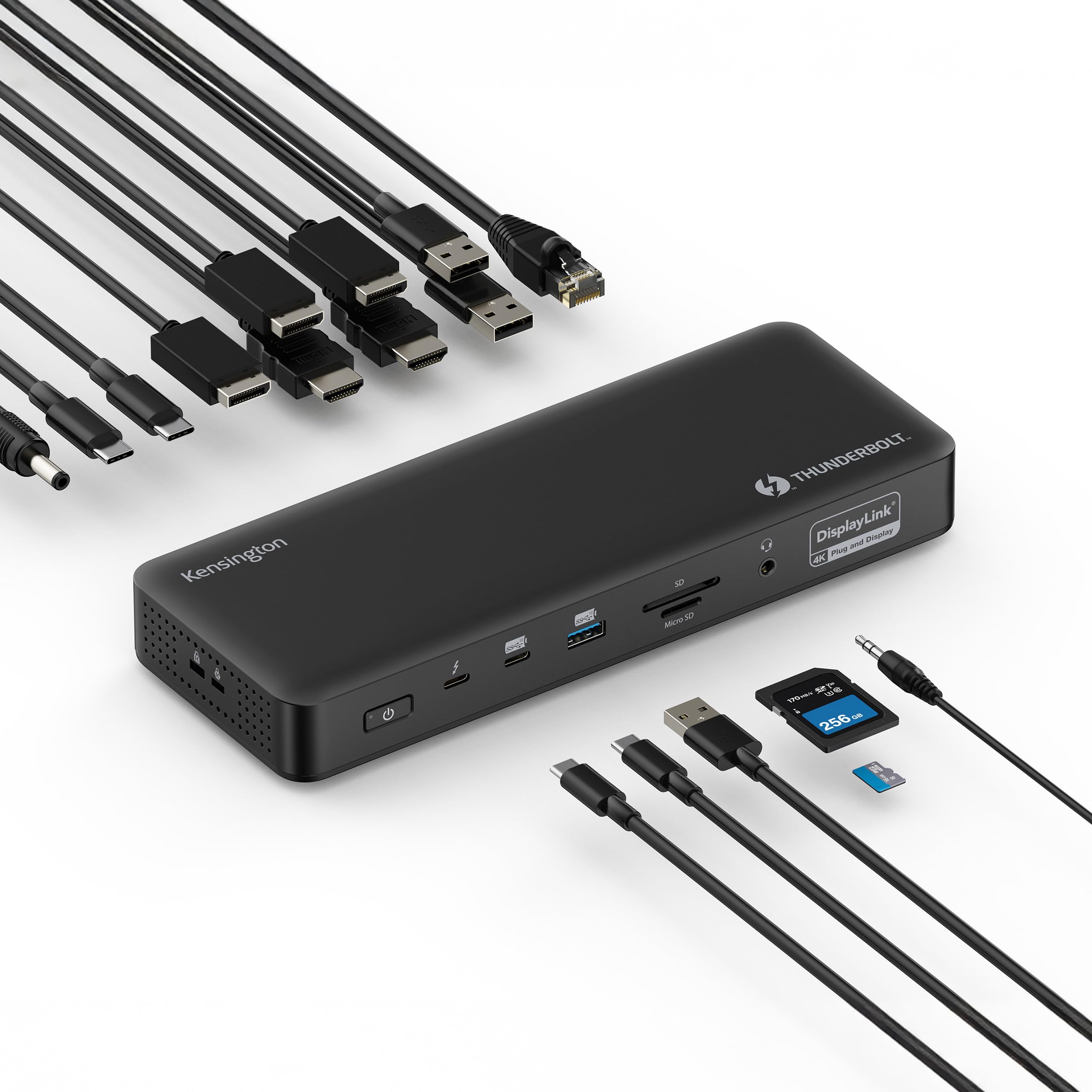 black kensington sd5910t docking station with thunderbolt 4 ports