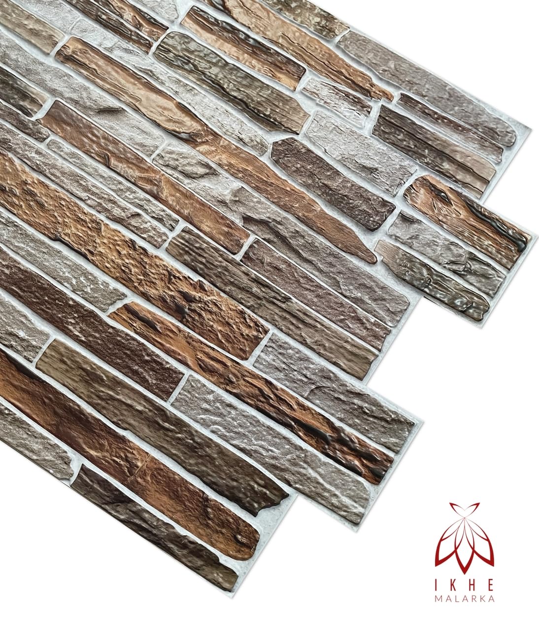CPVC09 - Paneles de PVC 3D (12 m², aspecto de piedra, 28 unidades, revestimiento de pared, techo, revestimiento de PVC, imitación de azulejos, 90 x 48 cm)