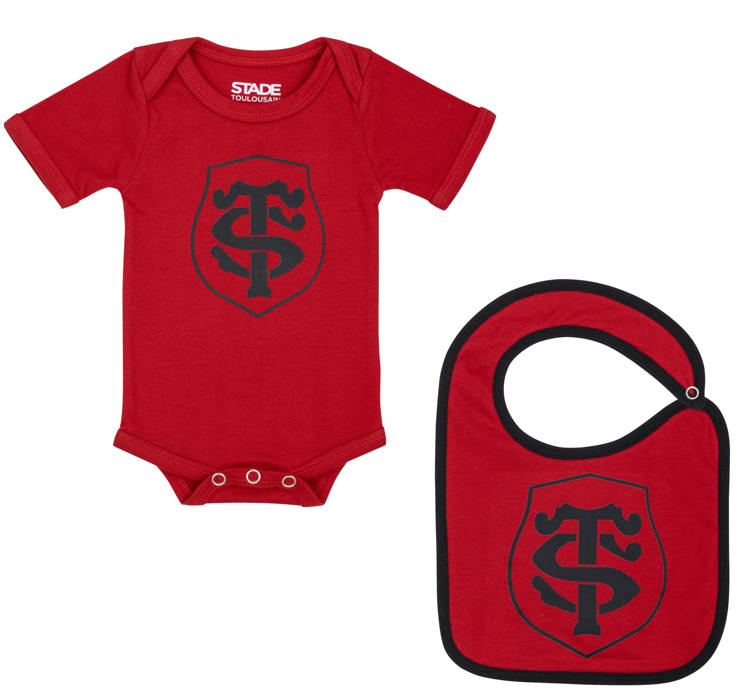 STADE TOULOUSAIN Body Bavoir bébé Toulouse - Collection Officielle Rugby