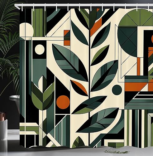 Miniatura 26 de Cortina de regadera de mundo marino, peces, estrellas de mar, formato arte moderno, decoraciones temáticas para niños para baño del hogar, Marrón