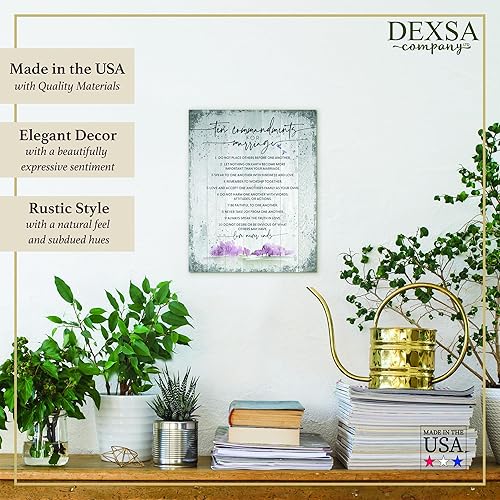 Miniatura 4 de DEXSA Placa de madera con cita inspiradora de 11.75 x 15 pulgadas, marco vertical, decoración para colgar en la pared, diseño religioso de la